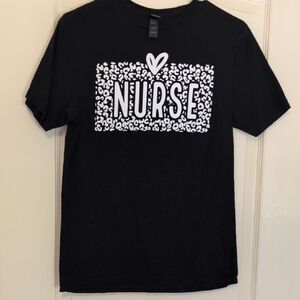 Black Nurse Graphic T-Shirt